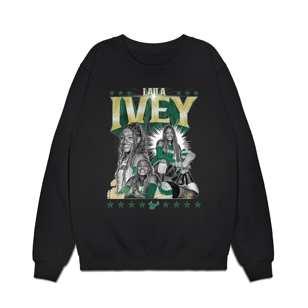 USF - NCAA Women's Volleyball : Laila Ivey - Collage Premium Crewneck Sweatshirt-0