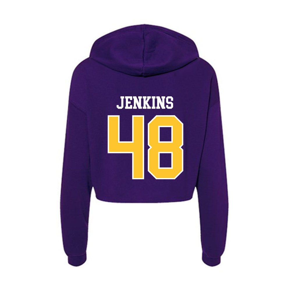 East Carolina - NCAA Baseball : Sean Jenkins - Classic Shersey Women's Crop Fleece Hoodie-1