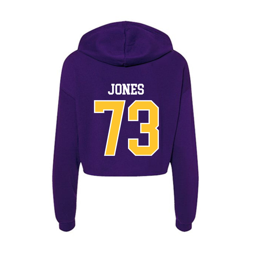 East Carolina - NCAA Football : Karson Jones - Classic Shersey Women's Crop Fleece Hoodie-1
