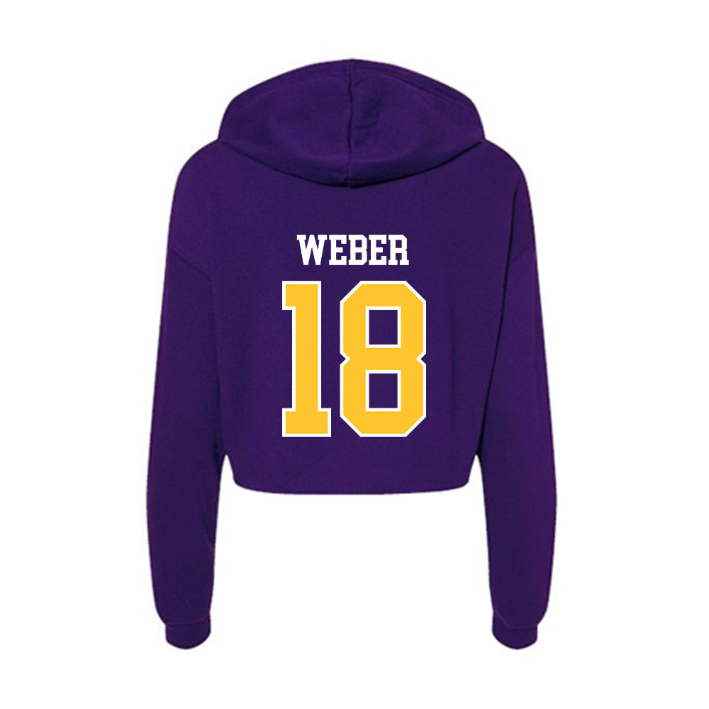 East Carolina - NCAA Softball : Michaela Weber - Classic Shersey Women's Crop Fleece Hoodie-1