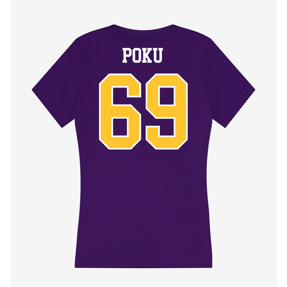 East Carolina - NCAA Football : Emmanuel Poku - Classic Shersey Women's V-Neck T-Shirt-1