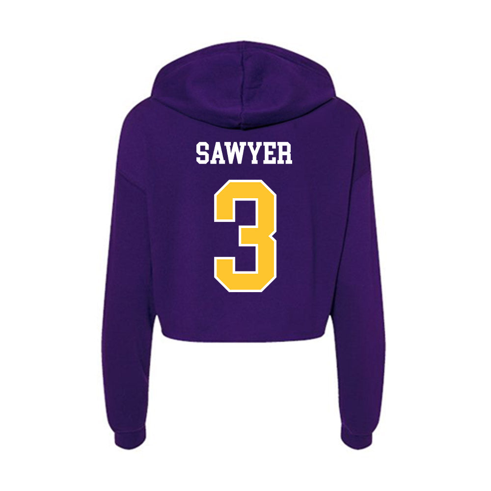 East Carolina - NCAA Softball : Anna Sawyer - Classic Shersey Women's Crop Fleece Hoodie-1
