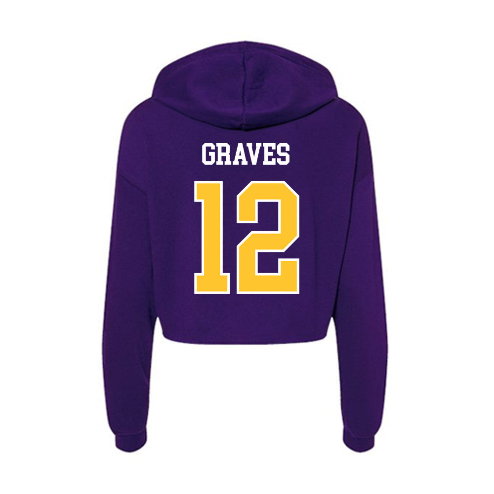 East Carolina - NCAA Football : Chance Graves - Classic Shersey Women's Crop Fleece Hoodie-1