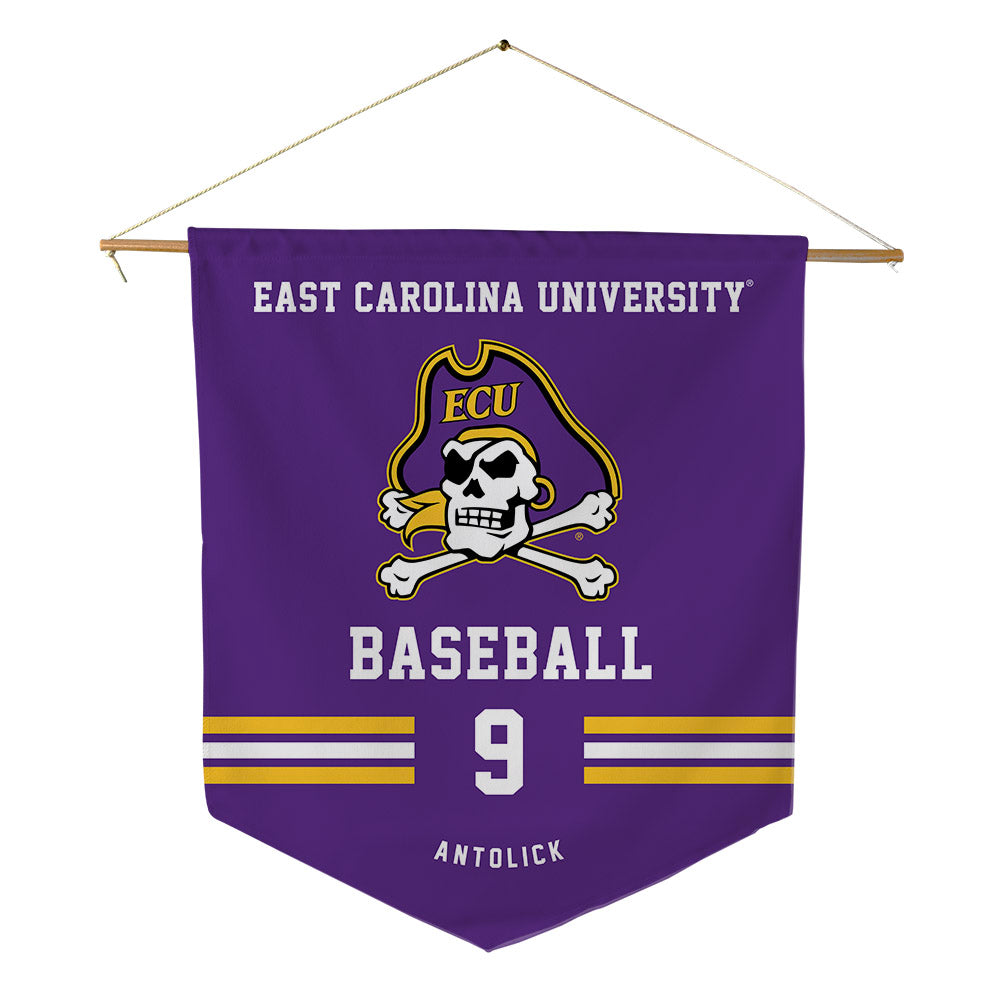 East Carolina - NCAA Baseball : Brett Antolick - Pennant - 18" x 21"-0