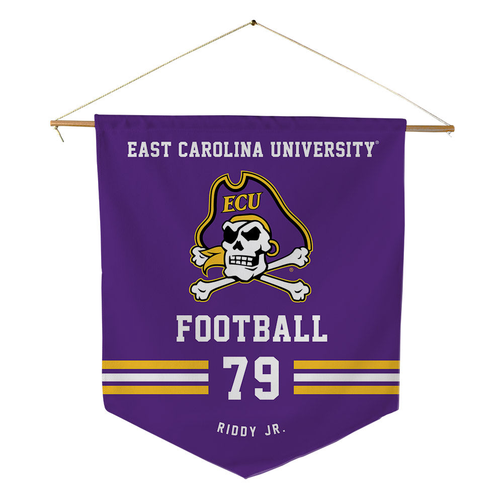 East Carolina - NCAA Football : Sam Riddy Jr. - Pennant - 18" x 21"-0