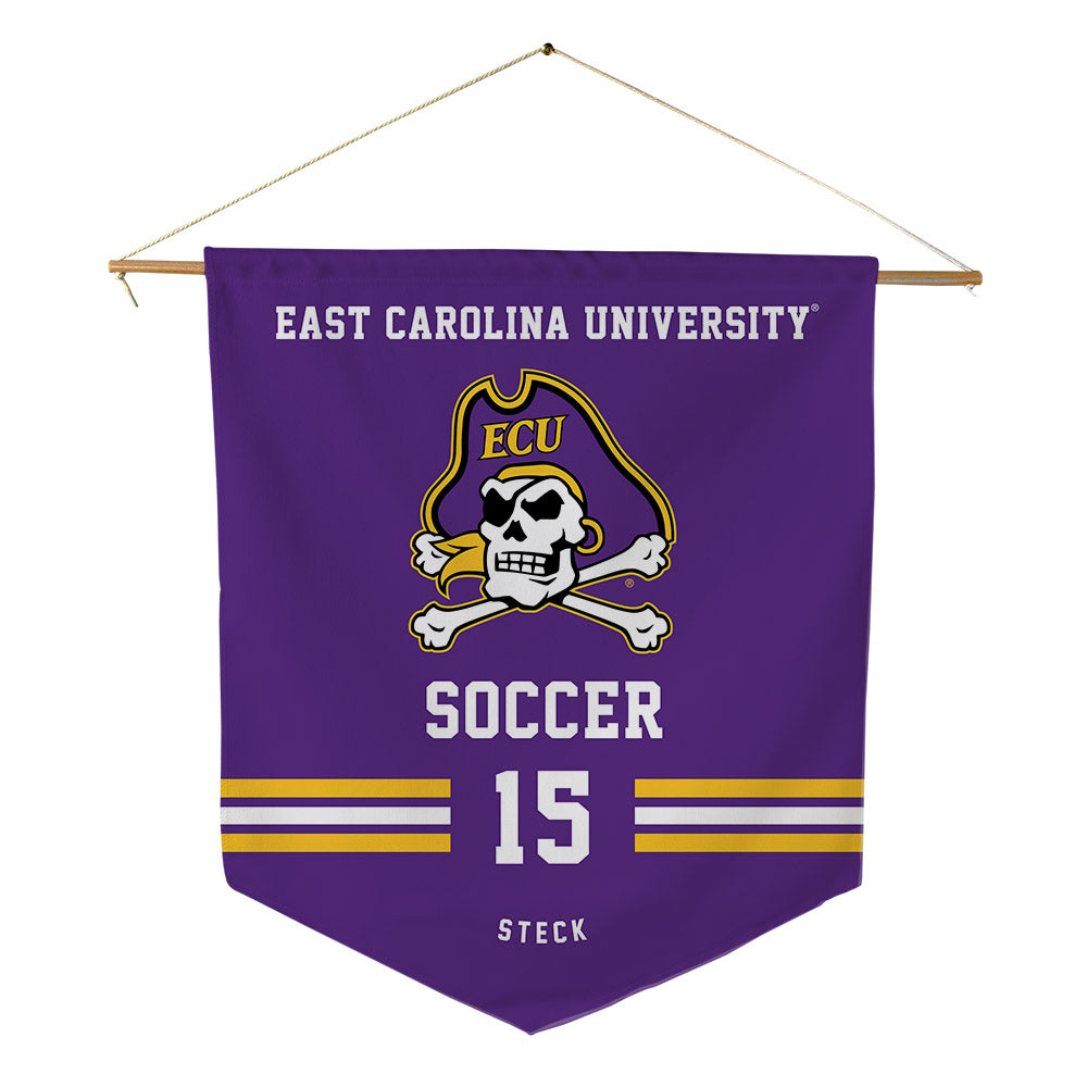 East Carolina - NCAA Women's Soccer : Ella Steck - Pennant - 18" x 21"-0