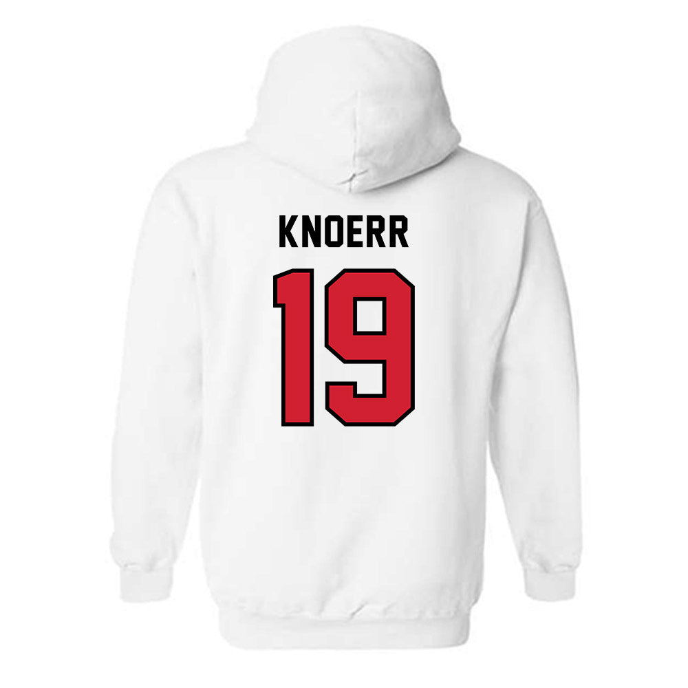 Western Kentucky - NCAA Baseball : Brock Knoerr - Classic Shersey Hooded Sweatshirt-1