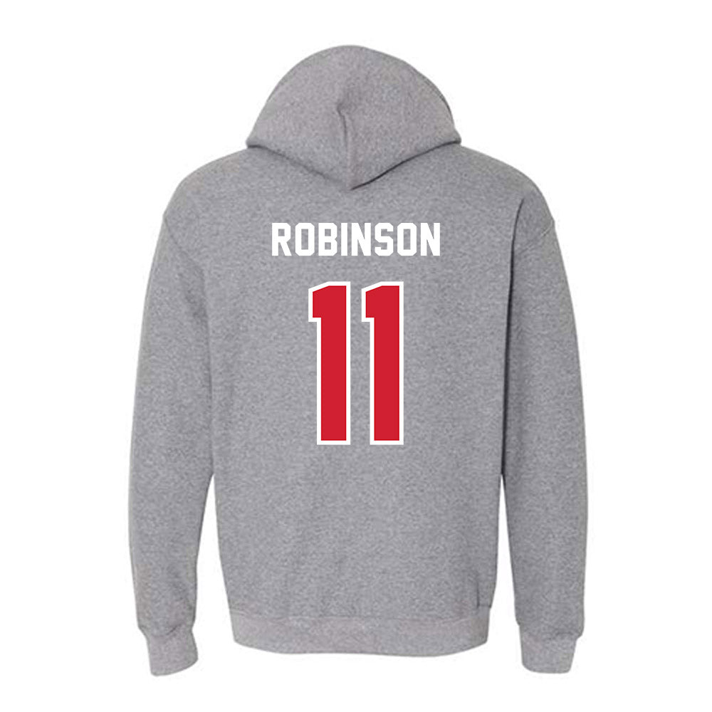 Western Kentucky - NCAA Football : Kent Robinson - Classic Shersey Hooded Sweatshirt-1