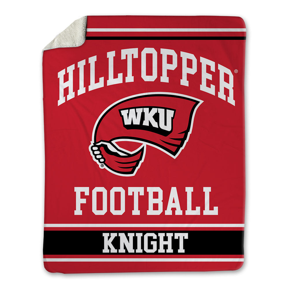 Western Kentucky - NCAA Football : Josaiah Knight - Blanket-0