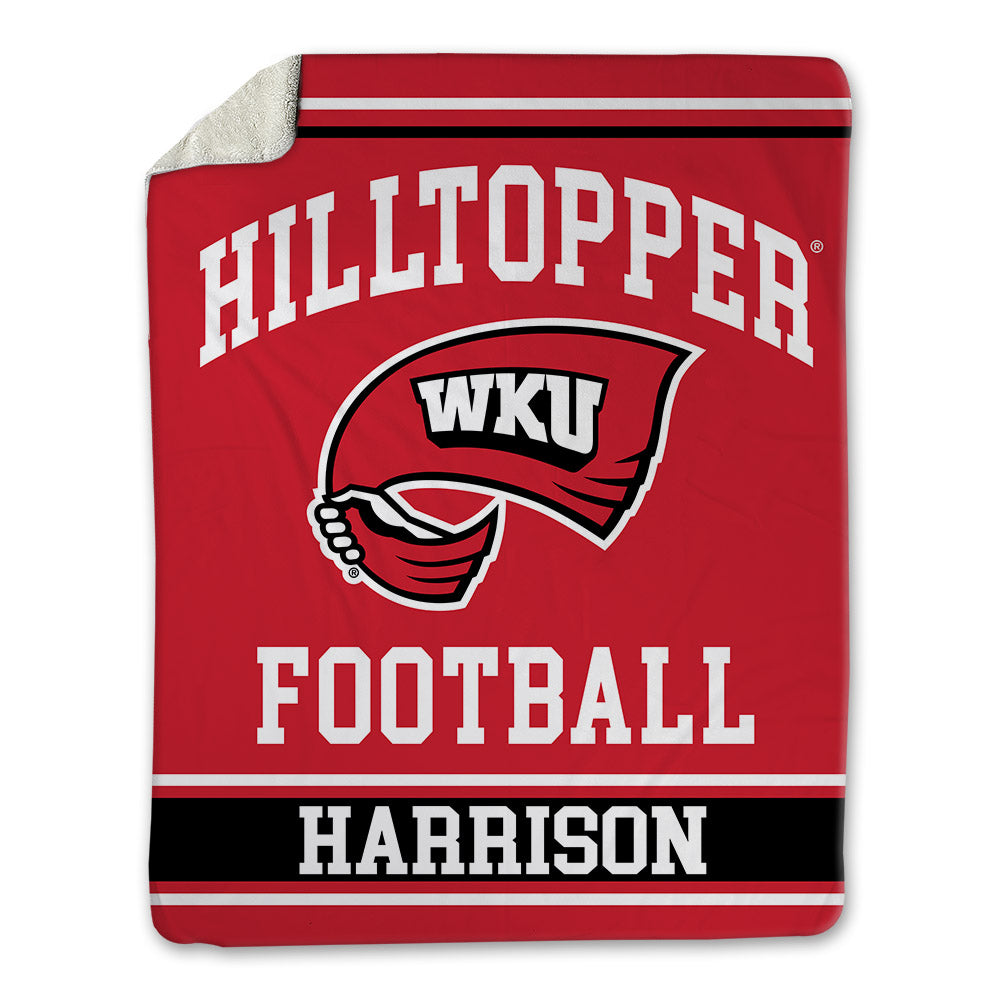 Western Kentucky - NCAA Football : Robby Harrison - Blanket-0