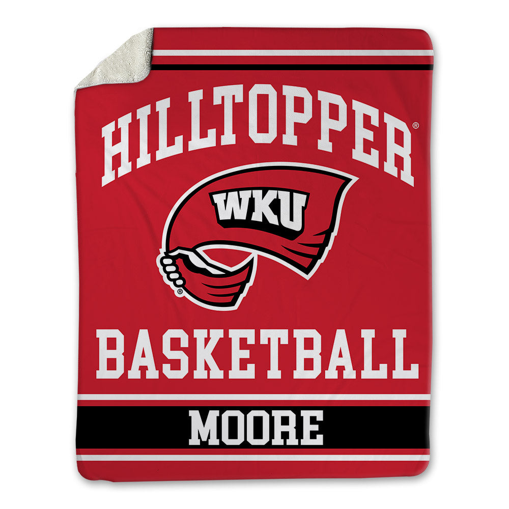 Western Kentucky - NCAA Men's Basketball : Teagan Moore - Blanket-0