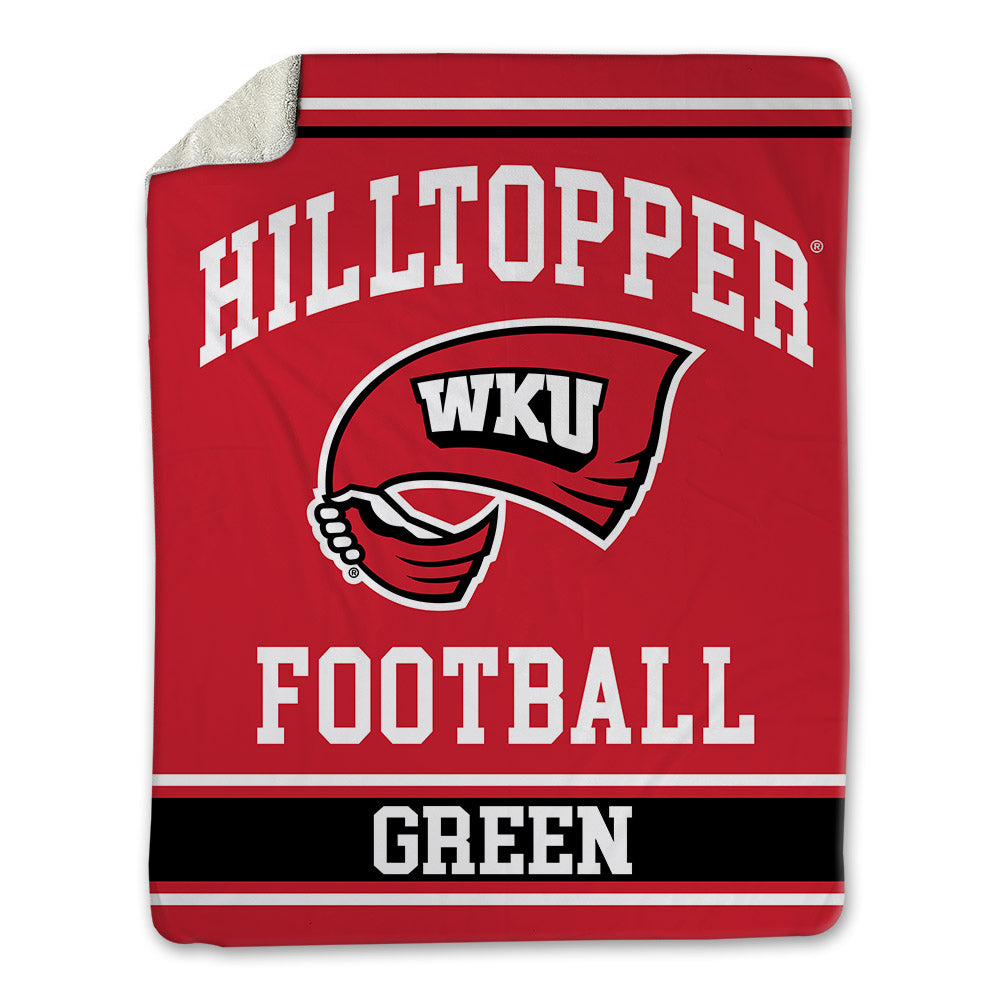 Western Kentucky - NCAA Football : Korbyn Green - Blanket-0