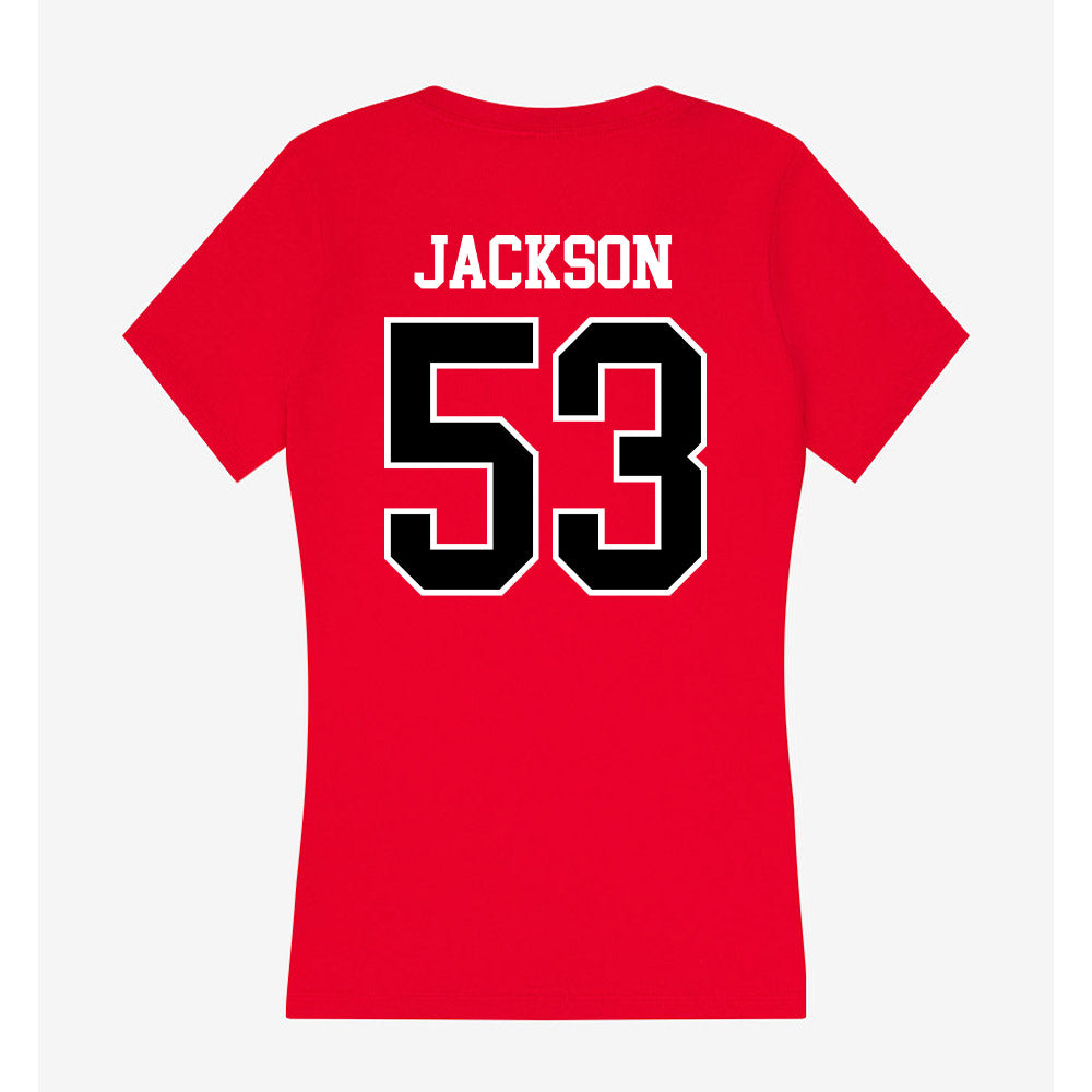 Western Kentucky - NCAA Football : Marshall Jackson - Classic Shersey Women's V-Neck T-Shirt-1