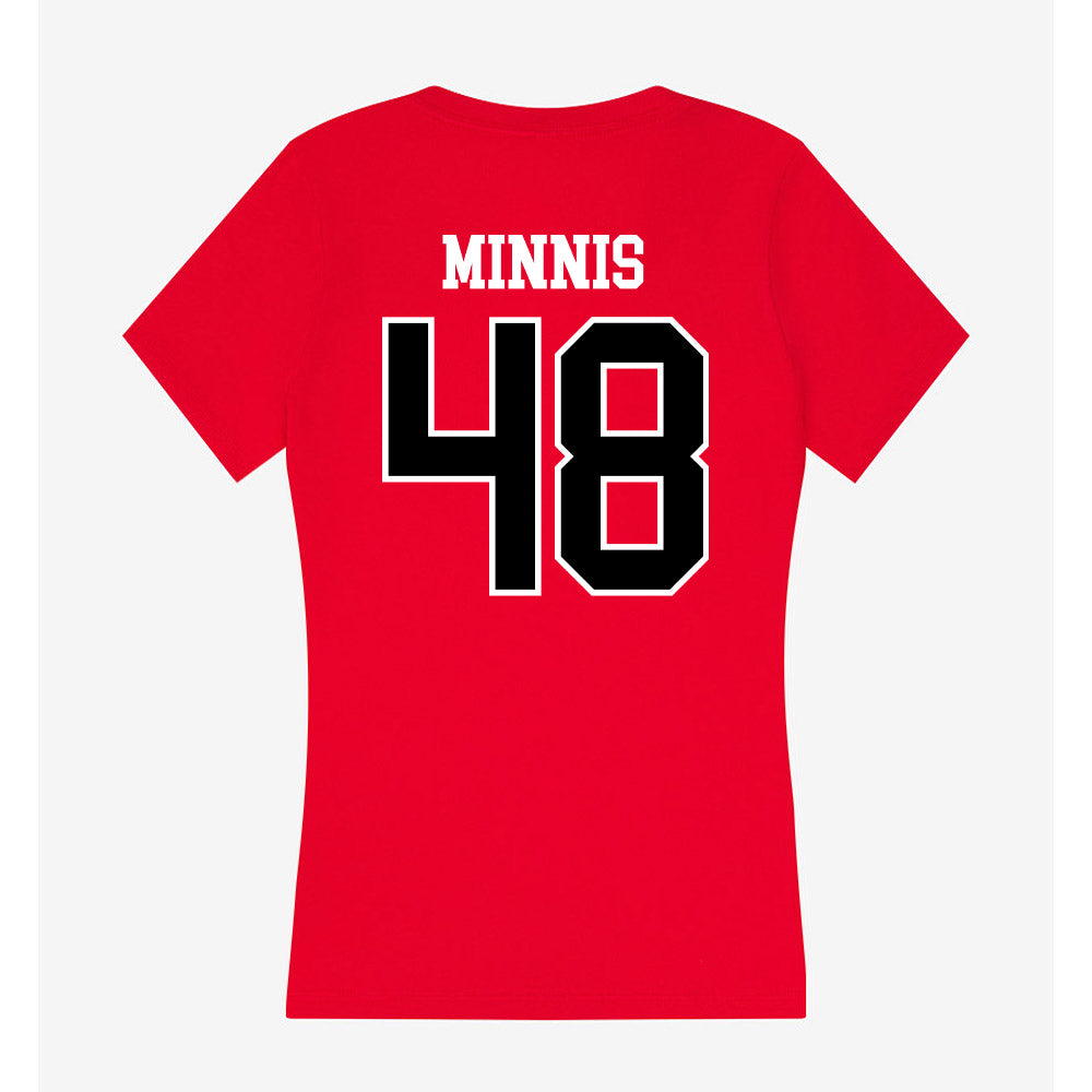 Western Kentucky - NCAA Football : Zsacari Minnis - Classic Shersey Women's V-Neck T-Shirt-1