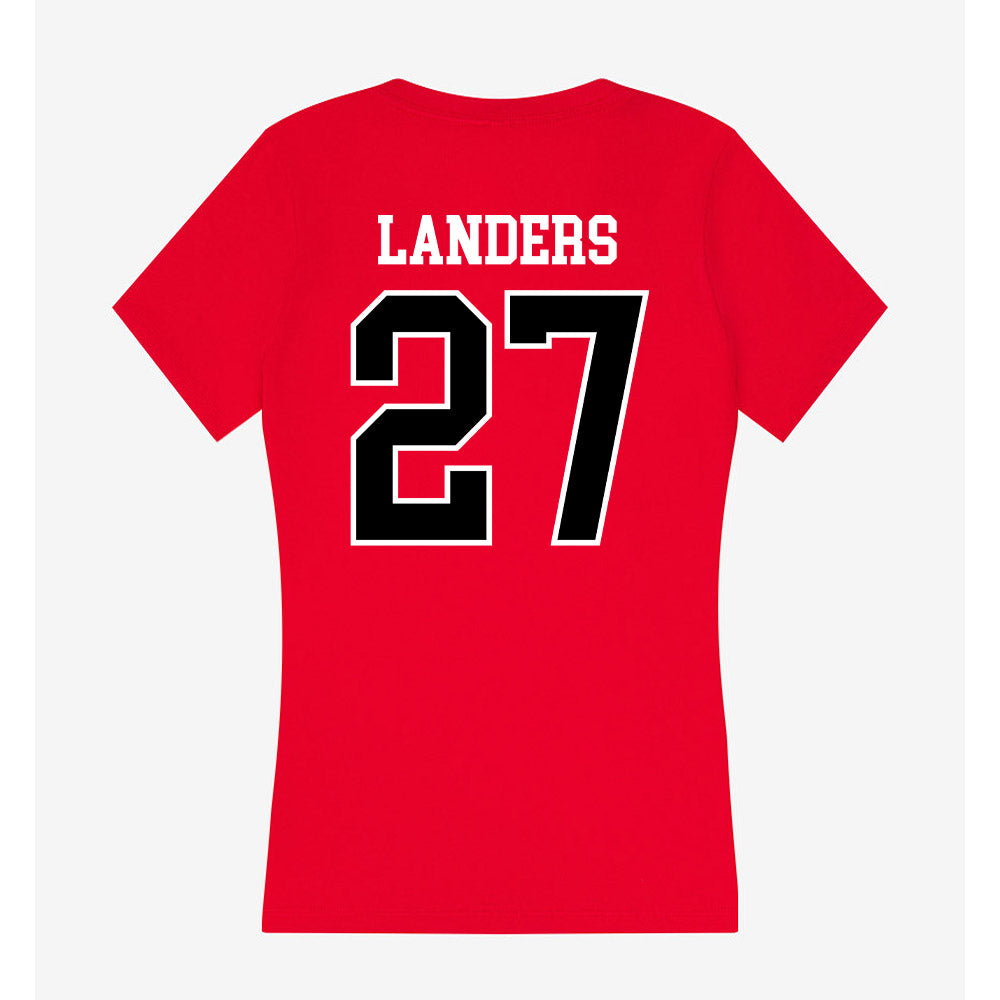 Western Kentucky - NCAA Football : Corey Landers - Classic Shersey Women's V-Neck T-Shirt-1