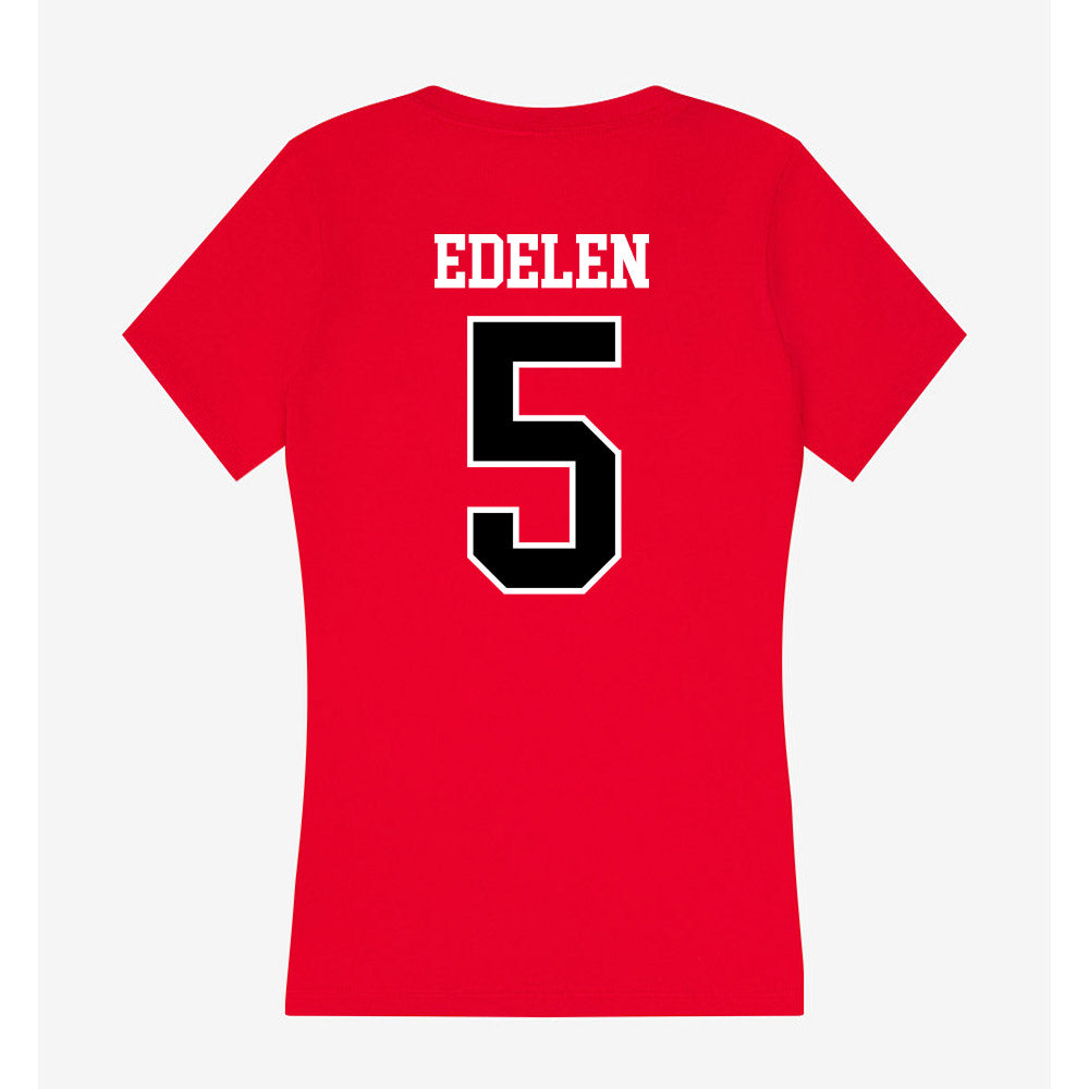 Western Kentucky - NCAA Men's Basketball : Jack Edelen - Classic Shersey Women's V-Neck T-Shirt-1