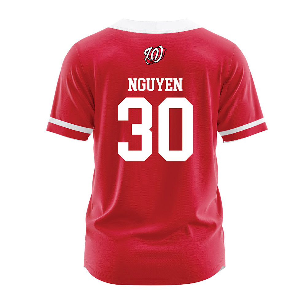Western Kentucky - NCAA Baseball : Ian Nguyen - Red Jersey-1