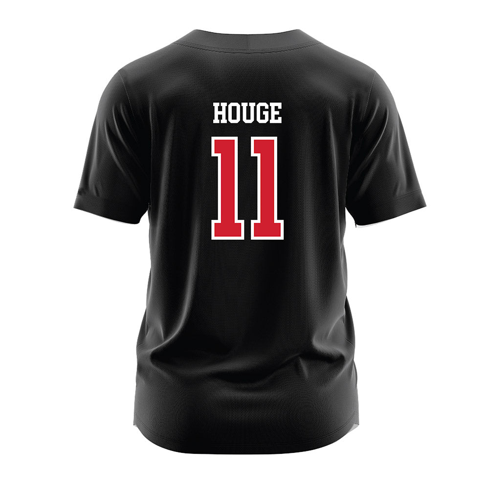 Western Kentucky - NCAA Softball : Erica Houge - Black Jersey-1
