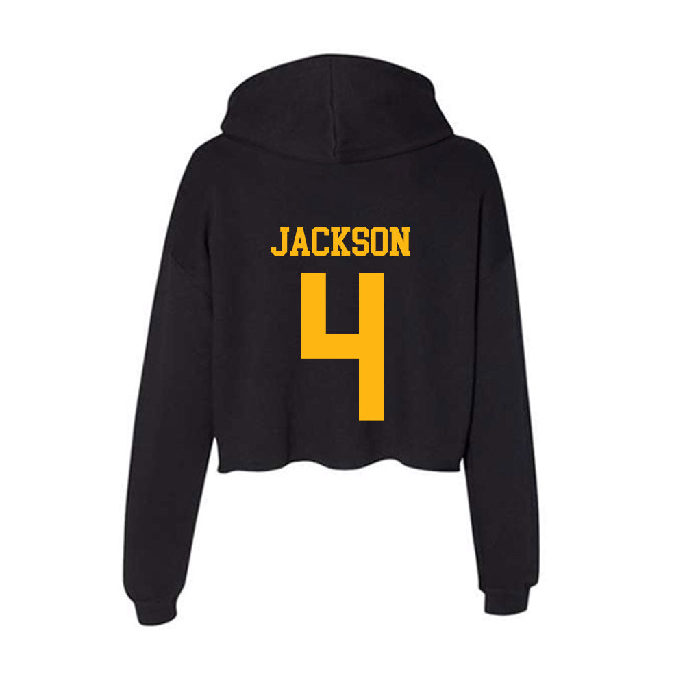 Adelphi - NCAA Men's Basketball : Mason Jackson - Classic Shersey Women's Crop Fleece Hoodie-1