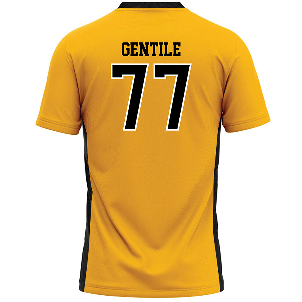 Adelphi - NCAA Men's Lacrosse : Tommy Gentile - Gold Lacrosse Jersey -1