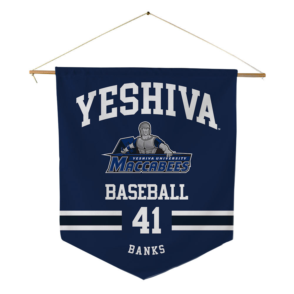 Yeshiva - NCAA Baseball : Aaron Banks - Pennant - 18" x 21"-0