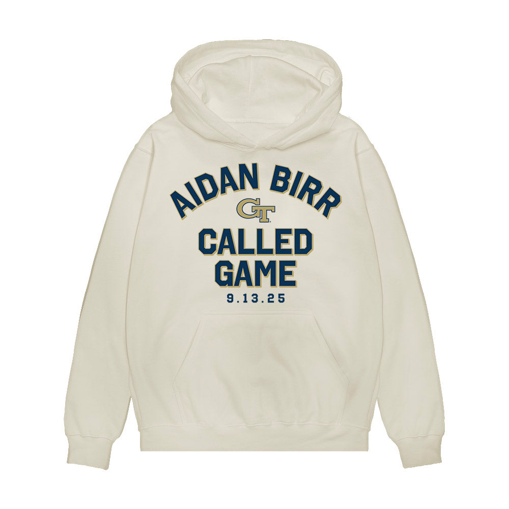 Georgia Tech - NCAA Football : Aidan Birr - CALLED GAME Premium Hooded Sweatshirt-0