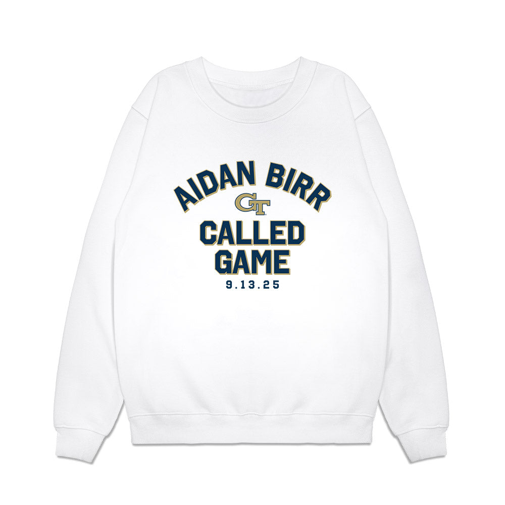 Georgia Tech - NCAA Football : Aidan Birr - CALLED GAME Premium Crewneck Sweatshirt-0