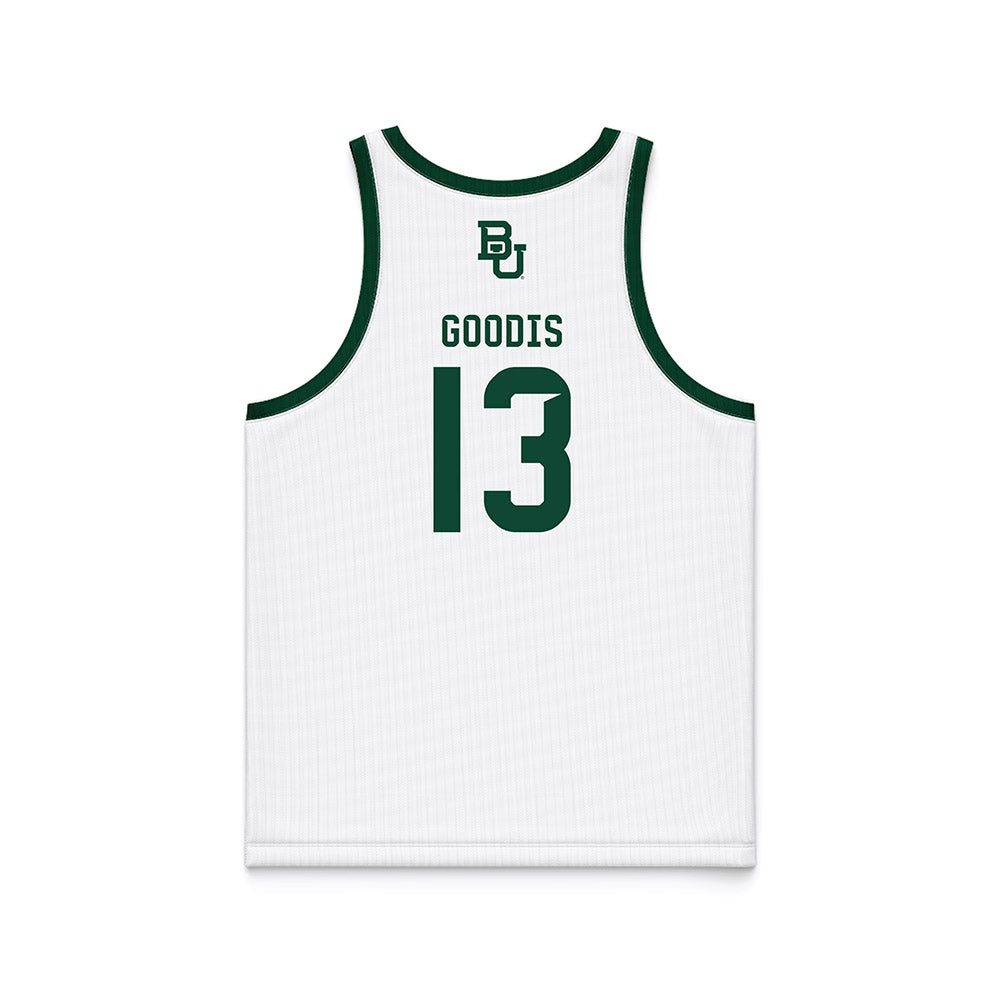Baylor - NCAA Men's Basketball : James Goodis - White Basketball Jersey-1
