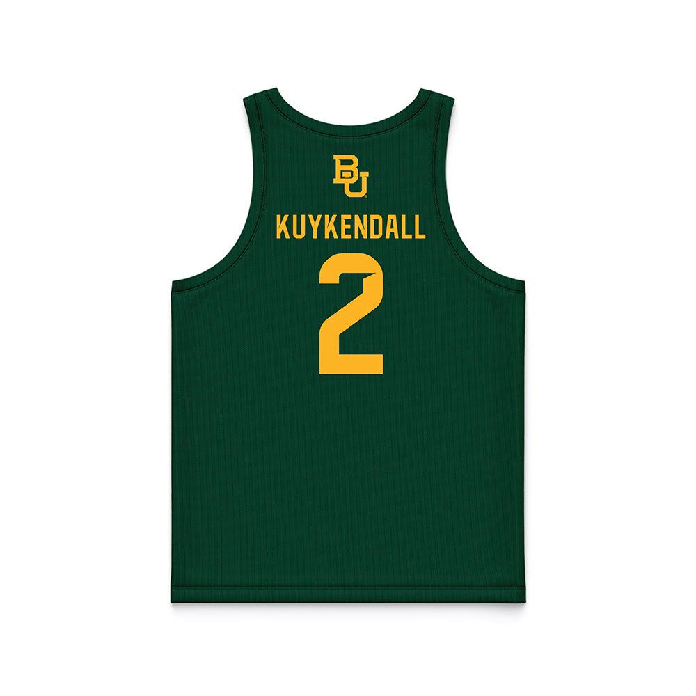 Baylor - NCAA Men's Basketball : Will Kuykendall - Green Basketball Jersey-1