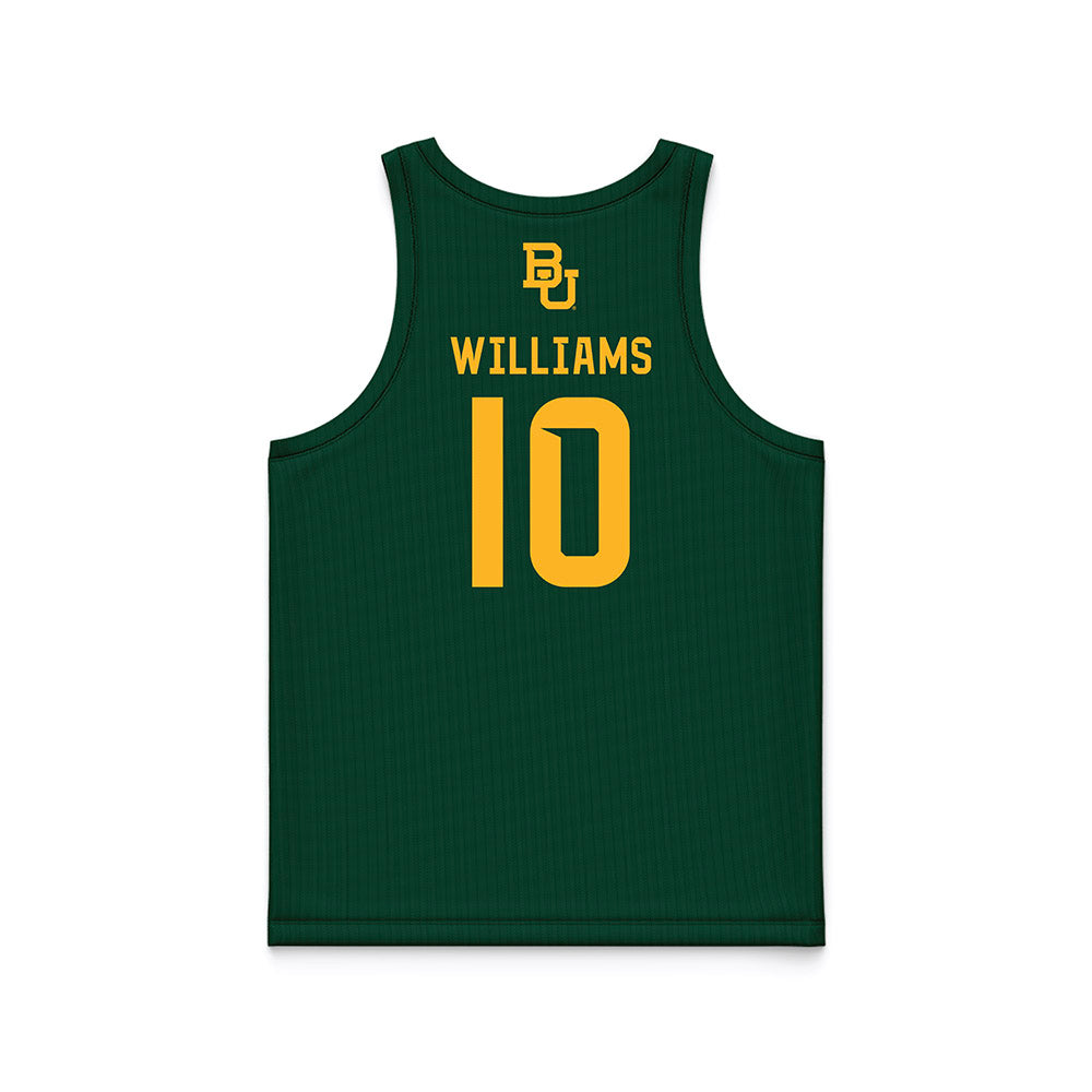 Baylor - NCAA Men's Basketball : Isaac Williams - Green Basketball Jersey-1
