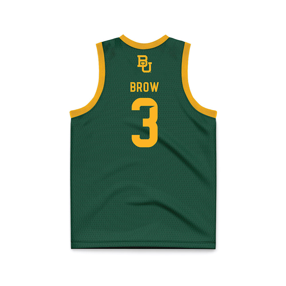 Baylor - NCAA Women's Basketball : Ella Brow - Green Basketball Jersey-1