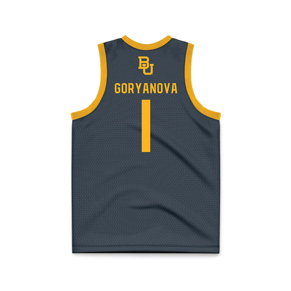 Baylor - NCAA Women's Basketball : Ines Goryanova - Anthracite Basketball Jersey-1