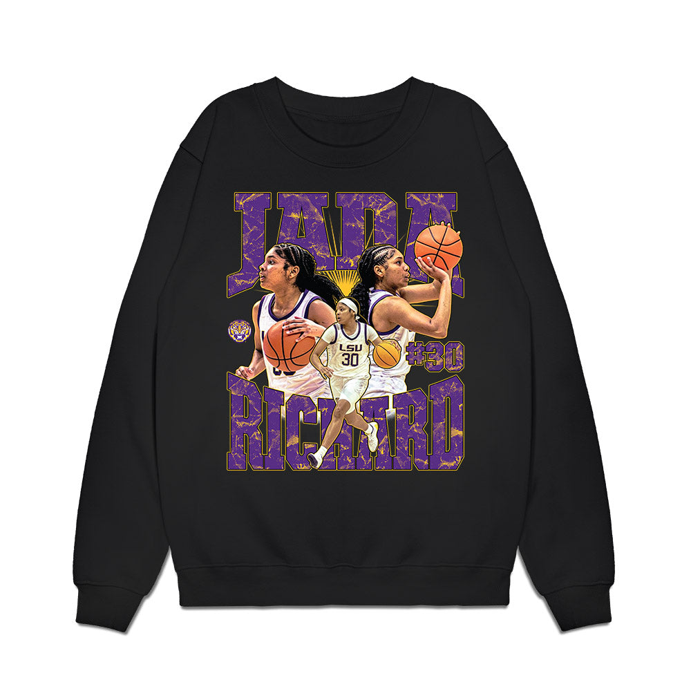 LSU - NCAA Women's Basketball : Jada Richard - Collage Premium Crewneck Sweatshirt-0