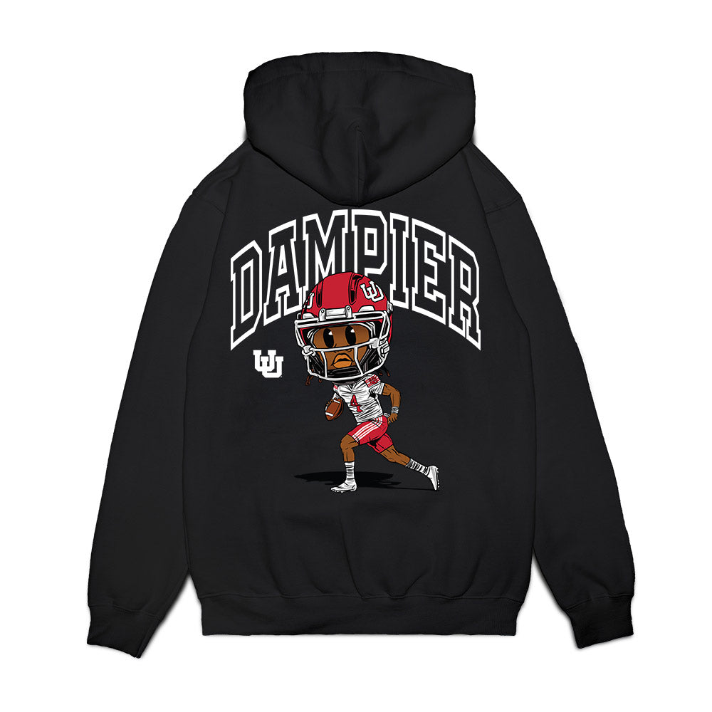Utah - NCAA Football : Devon Dampier - Emoji Graphic Tee Premium Hooded Sweatshirt-1