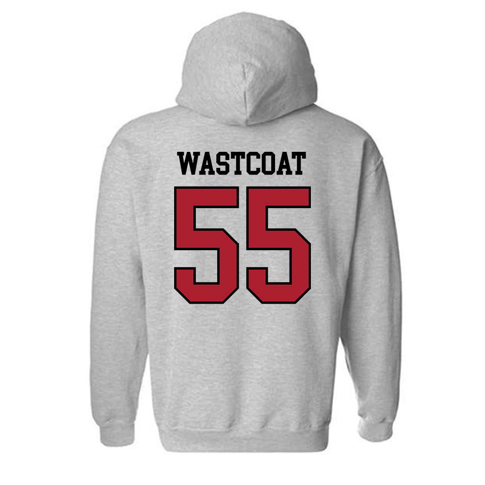 BSU - NCAA Football : Noah Wastcoat - Classic Shersey Hooded Sweatshirt-1