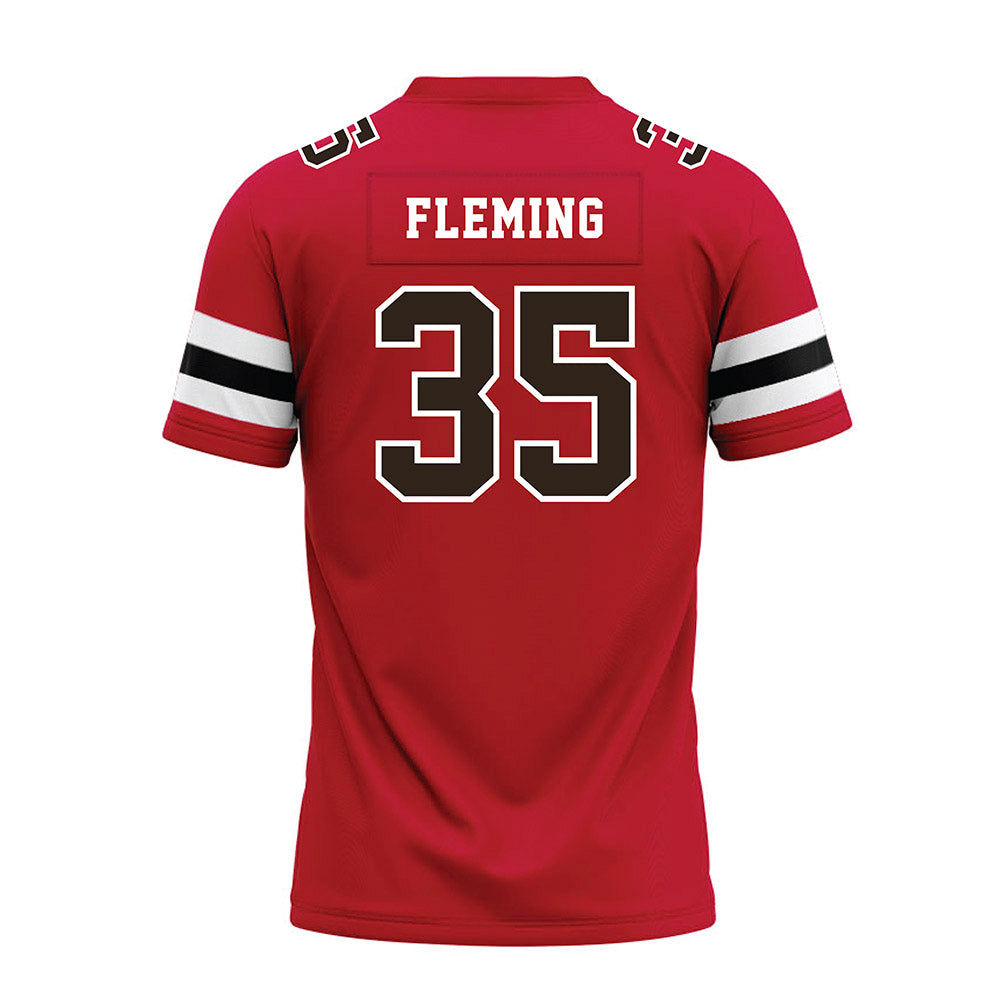 Georgia - NCAA Football : Jacob Fleming - Red Premium Football Jersey-1