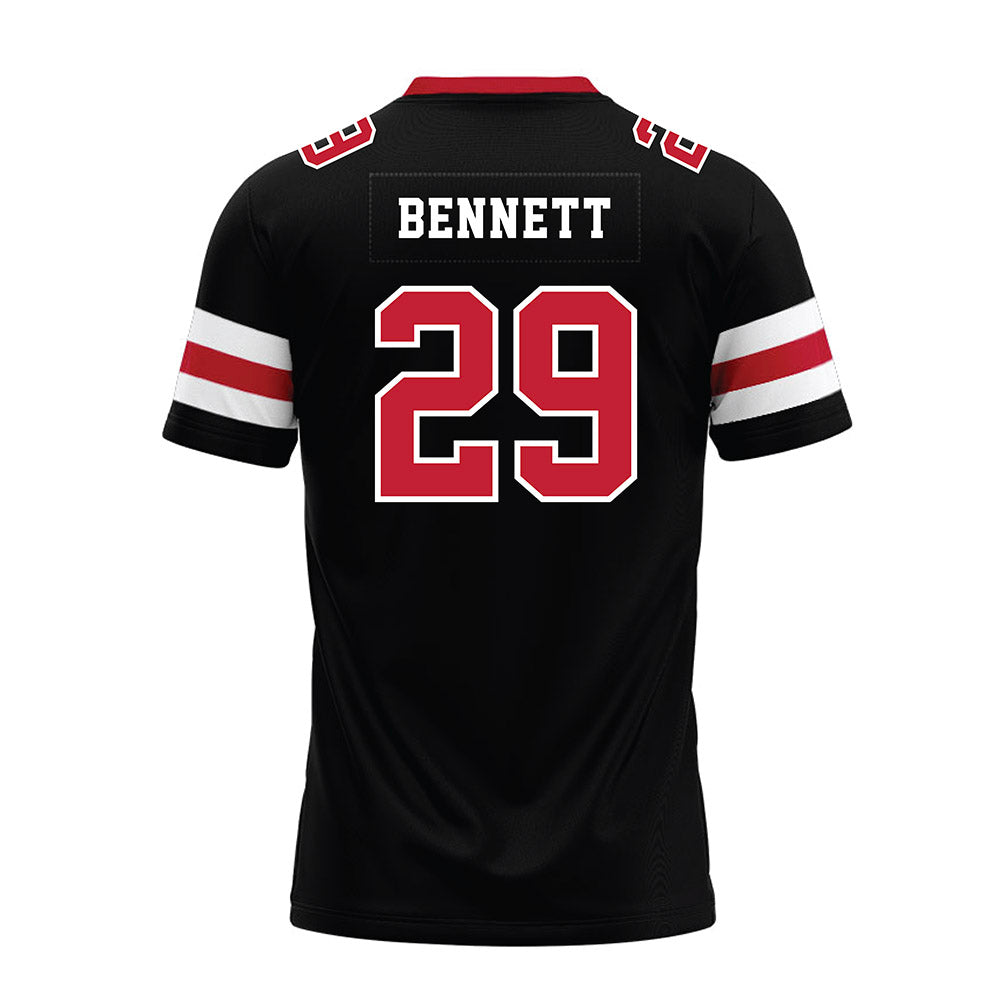 Georgia - NCAA Football : Luke Bennett - Black Premium Football Jersey-1
