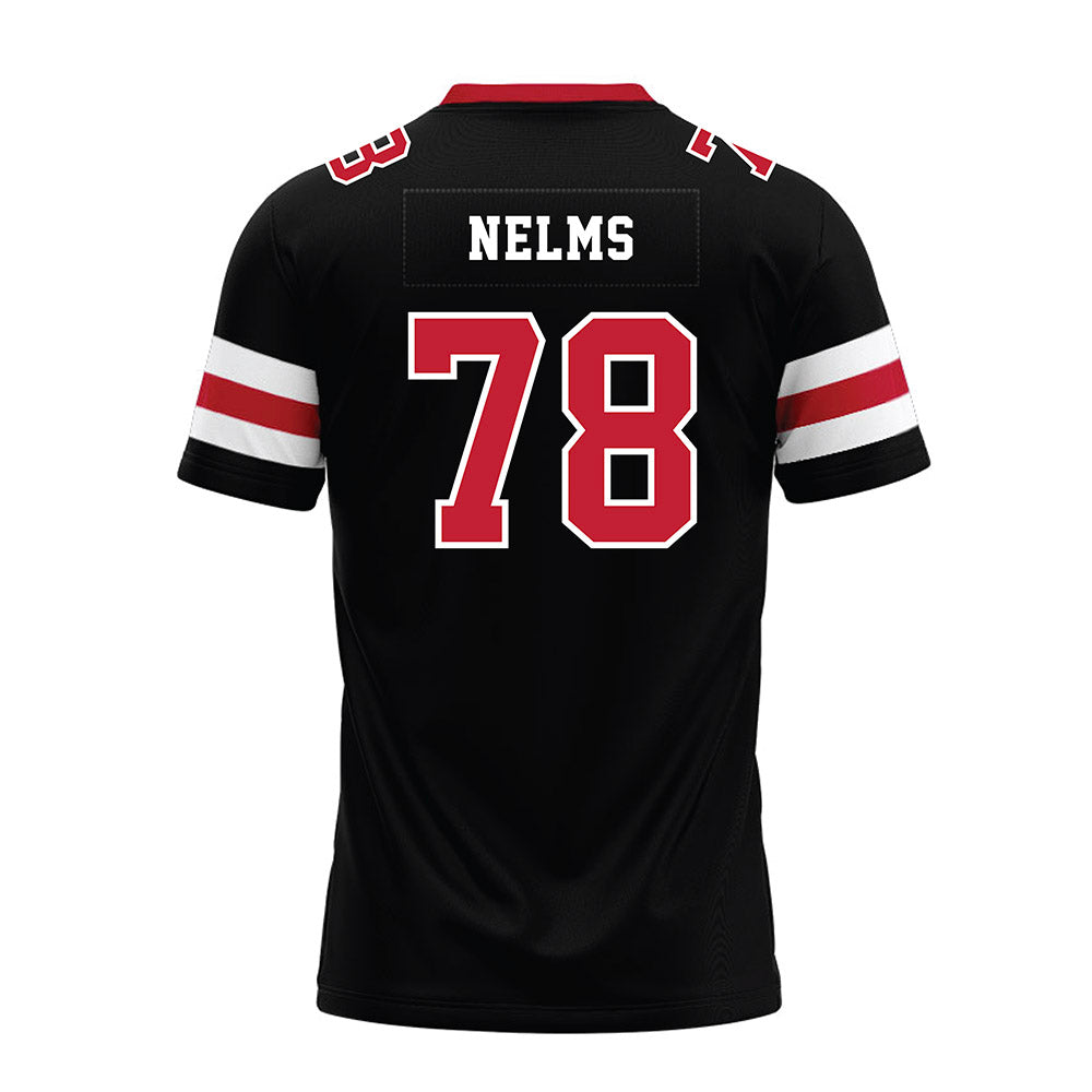 Georgia - NCAA Football : Tate Nelms - Black Premium Football Jersey-1