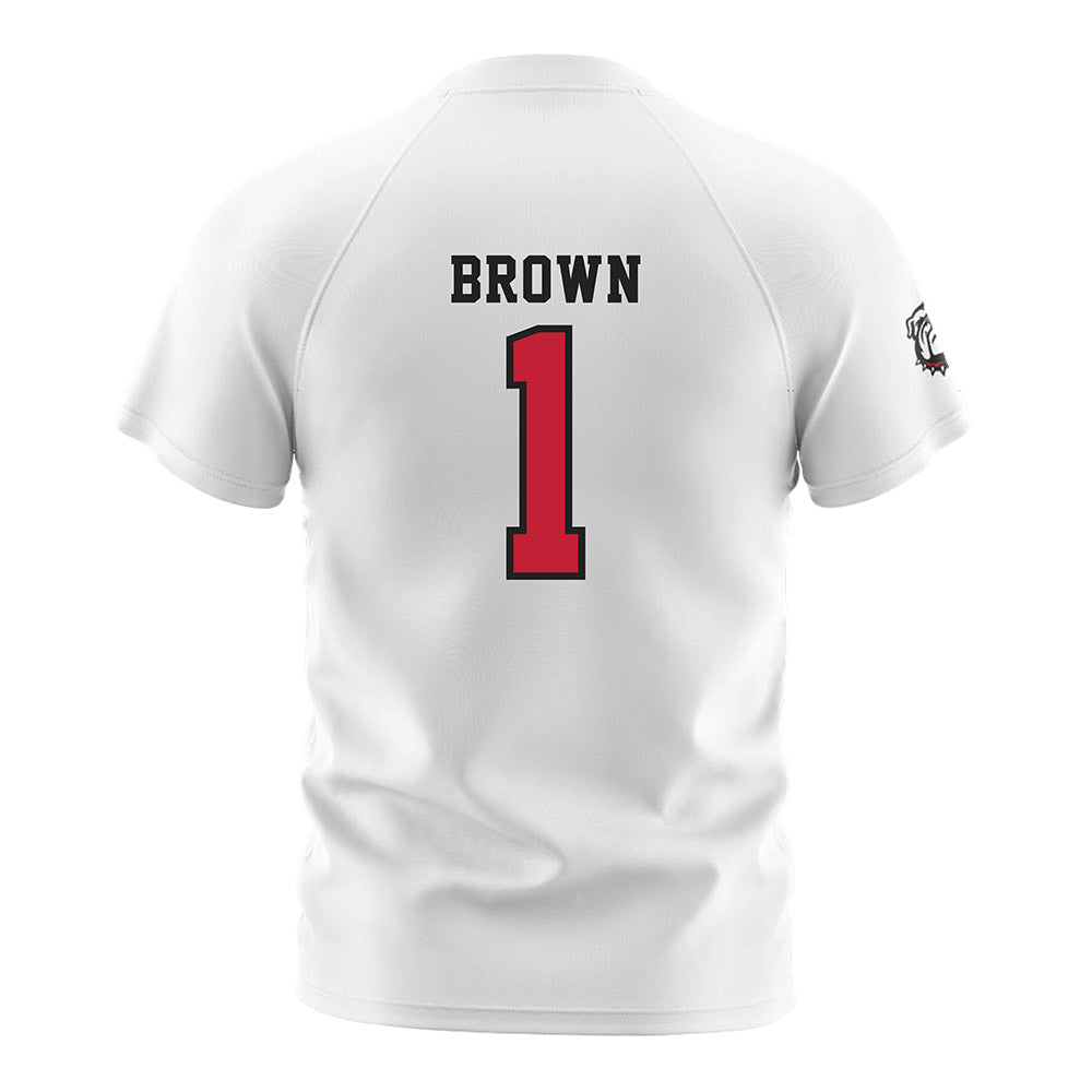 Georgia - NCAA Women's Soccer : Jordan Brown - White Soccer Jersey-1