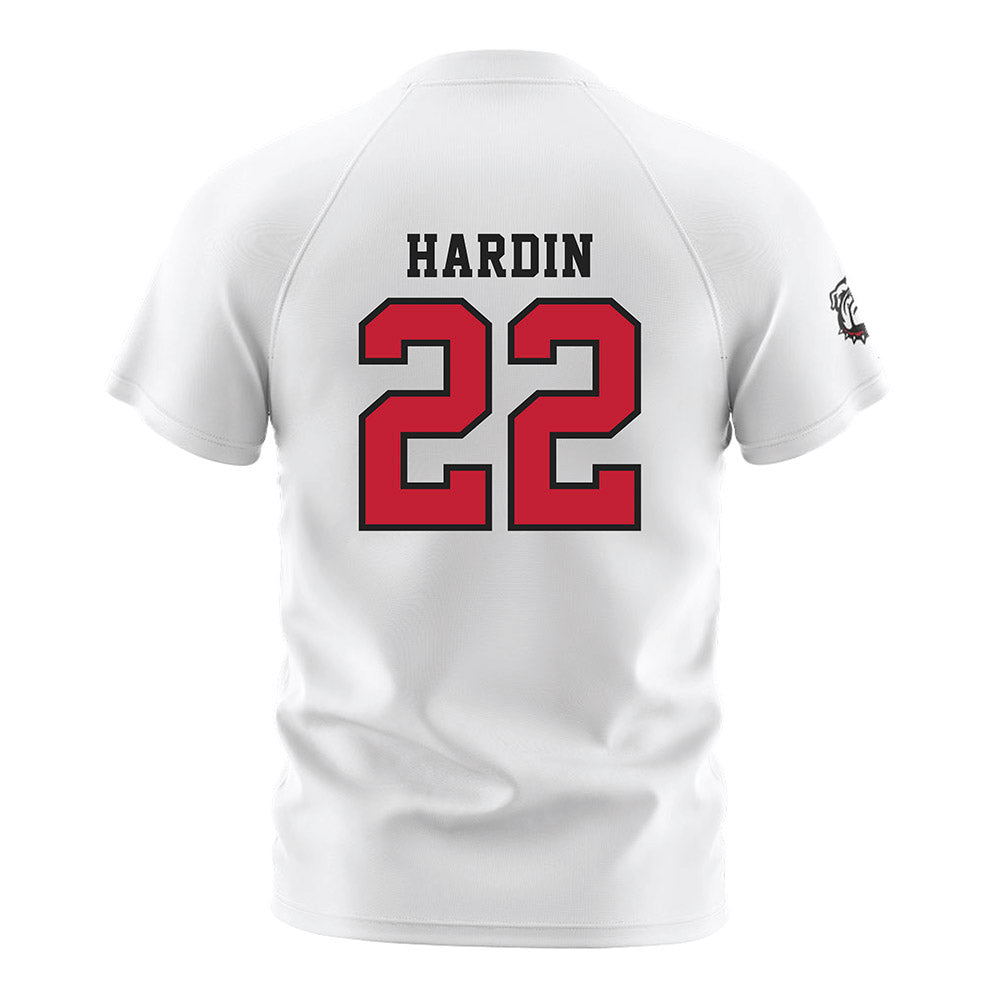 Georgia - NCAA Women's Soccer : Cate Hardin - White Soccer Jersey-1