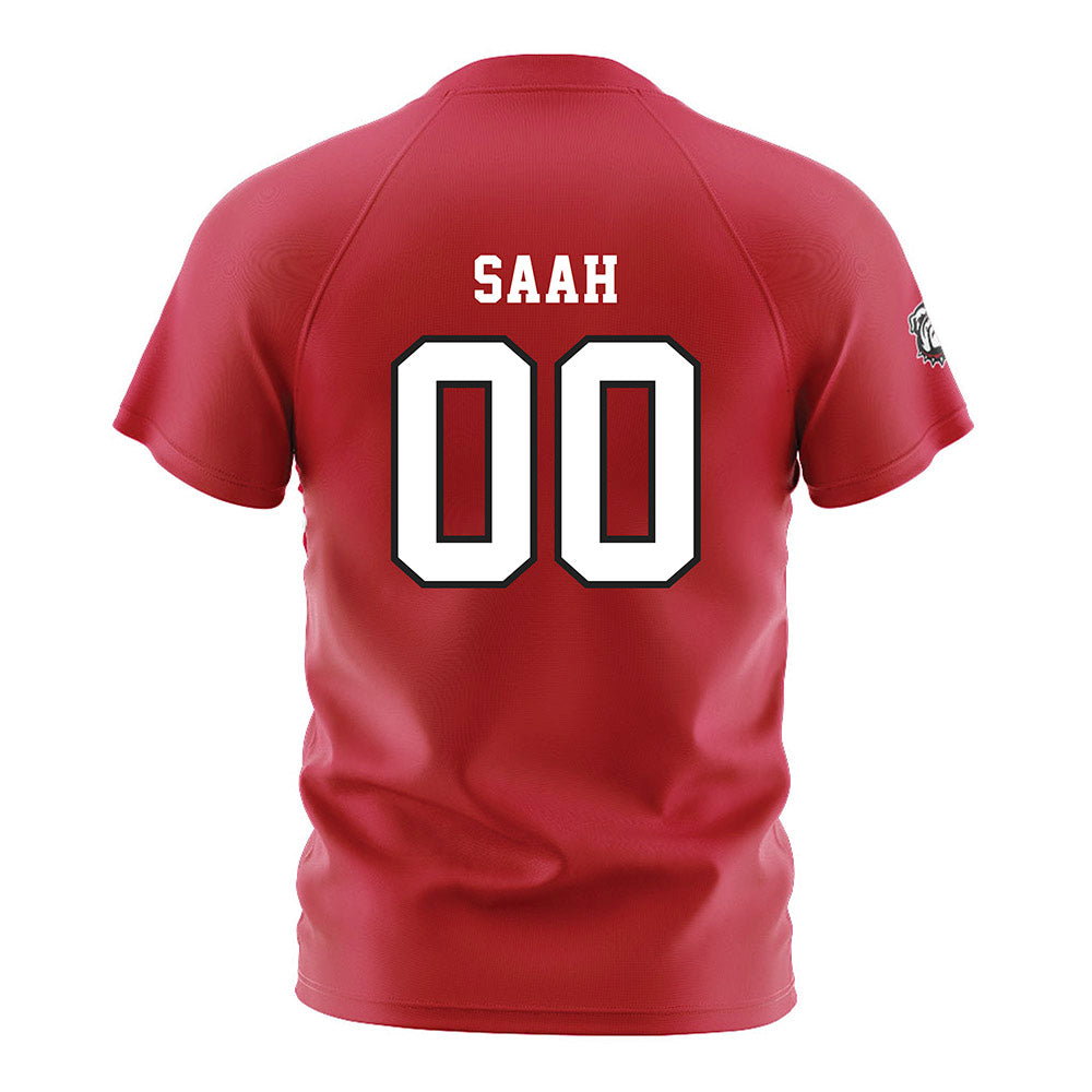 Georgia - NCAA Women's Soccer : Victoria Saah - Red Soccer Jersey-1