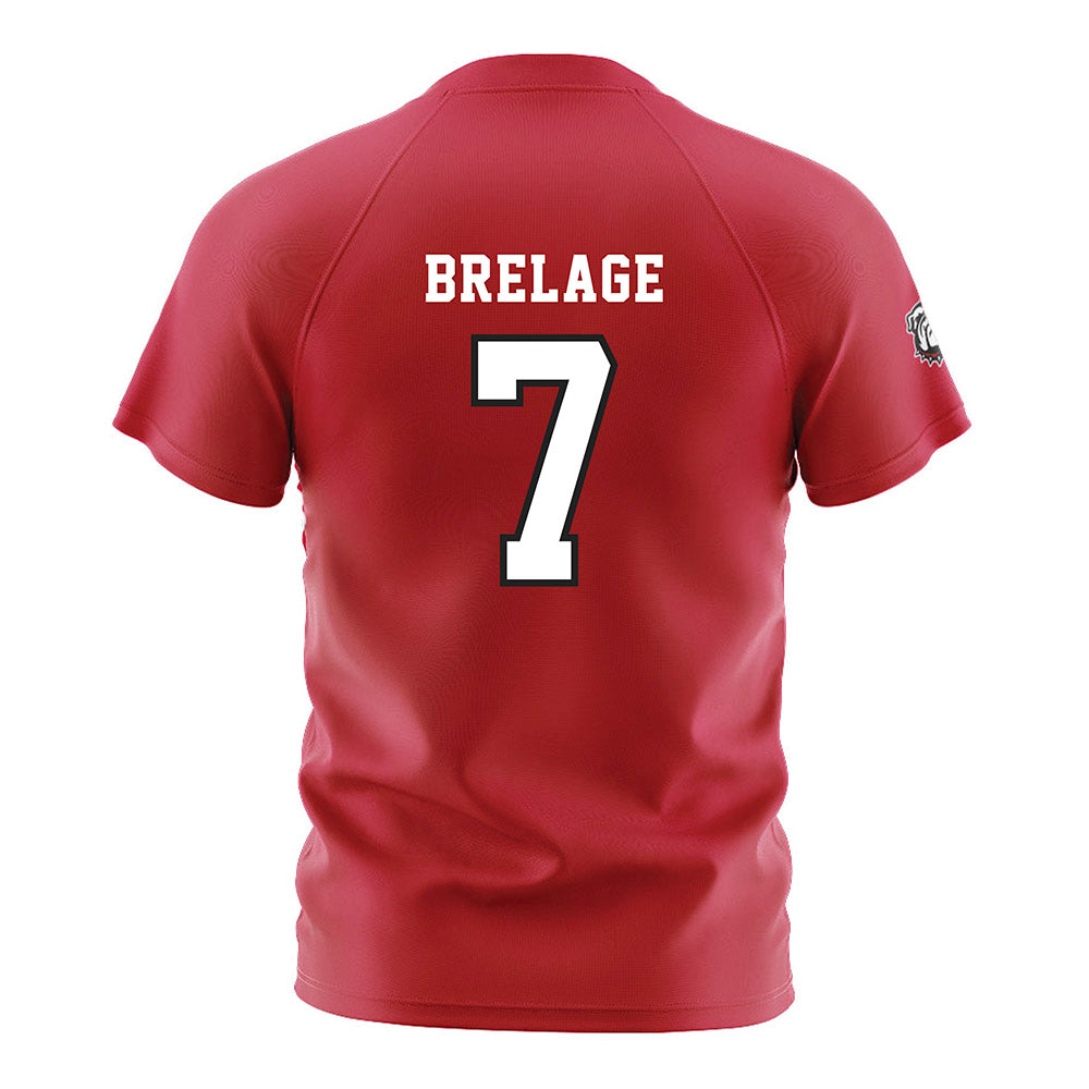 Georgia - NCAA Women's Soccer : Sophia Brelage - Red Soccer Jersey-1
