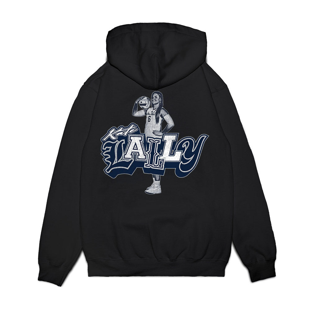 Penn State - NCAA Women's Volleyball : Kate Lally - Graphic Tee Premium Hooded Sweatshirt-1