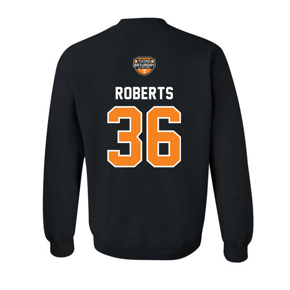 Tennessee - NCAA Football : Nathan Roberts - Third Saturday Black Crewneck Sweatshirt-1