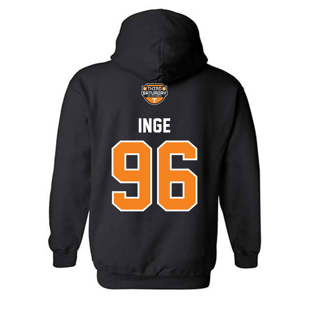 Tennessee - NCAA Football : Isaiah Inge - Third Saturday Black v2 Hooded Sweatshirt-1