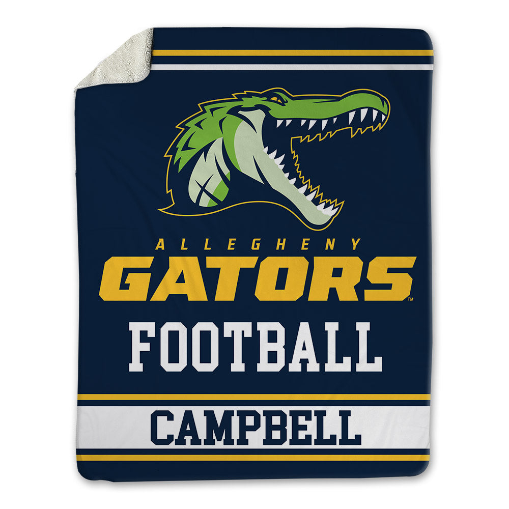 Allegheny - NCAA Football : Cortlon Campbell - Blanket-0