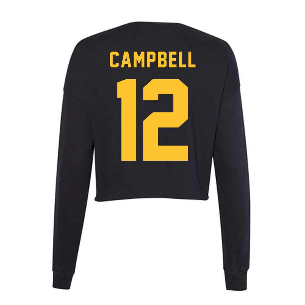 Allegheny - NCAA Football : Cortlon Campbell - Women's Cropped Crew Fleece-1