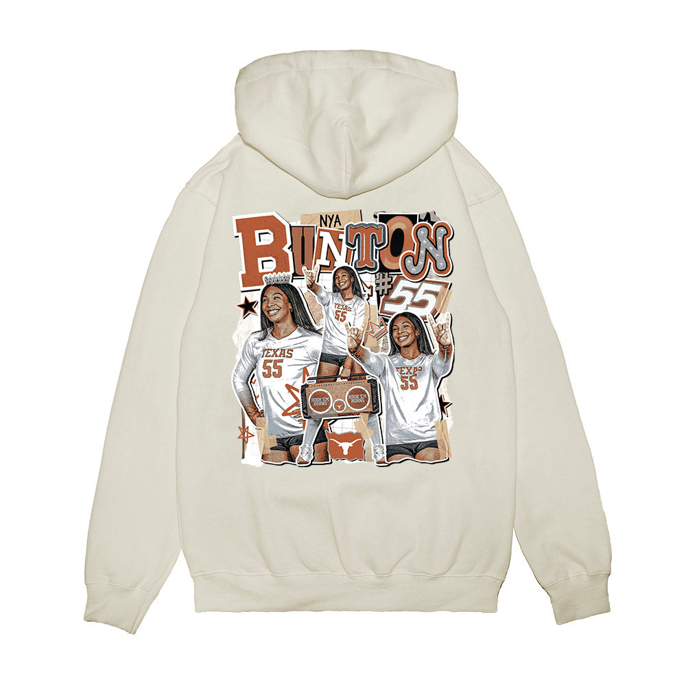 Texas - NCAA Women's Volleyball : Nya Bunton - Collage Premium Hooded Sweatshirt-1