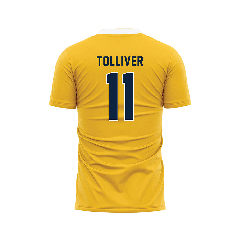 Allegheny - NCAA Men's Soccer : Nathan Tolliver - Gold Soccer Jersey-1