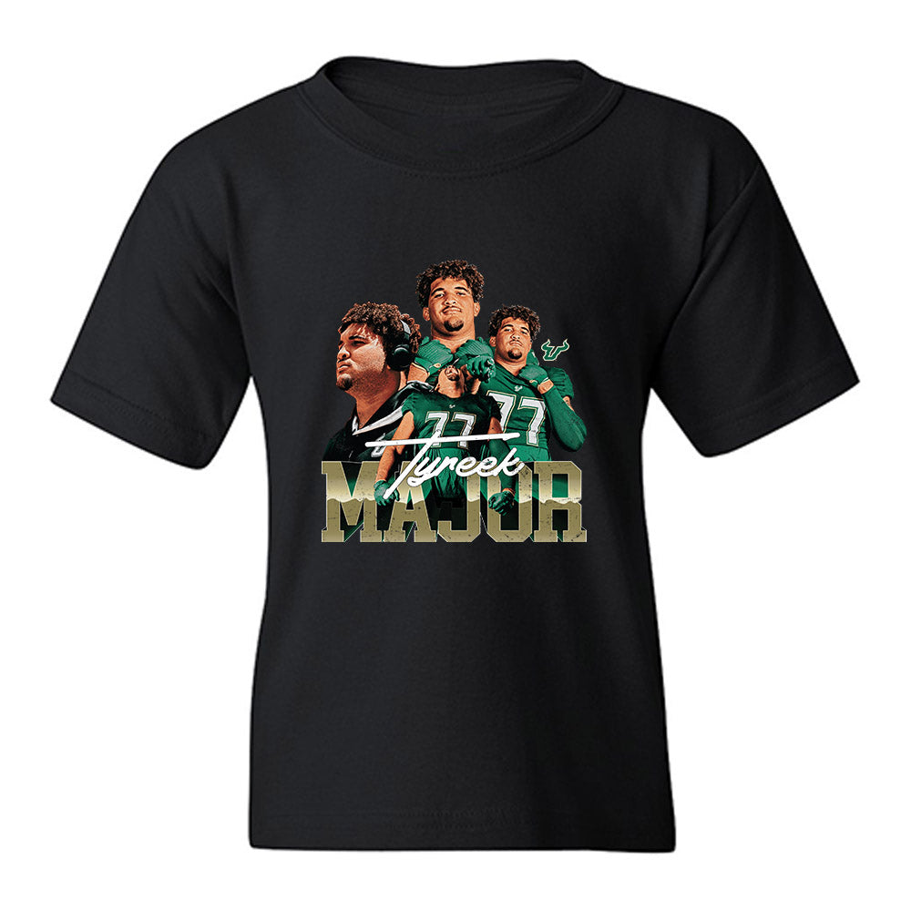 USF - NCAA Football : Tyreek Major - Individual Collage Youth T-Shirt-0